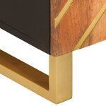 vidaXL Armoire latérale marron et noir 60x33 5x75 cm bois de manguier