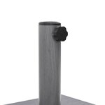 vidaXL Pied de parasol Aspect Bois Gris Foncé 45 x 45 x 31 5 cm