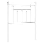 vidaXL Tête de lit de remplacement métal blanc 75 cm