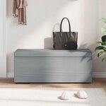 vidaXL Tabouret Gris clair 101 x 41 x 40 cm Tissu et bois stratifié