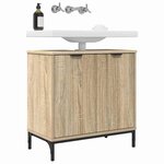 vidaXL Meuble de Lavabo de Salle de Bain avec stockage Chêne Sonoma
