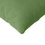 vidaXL Coussins de canapé 2 Pièces Vert clair 120 x 40 cm