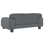 vidaXL Canapé pour enfants gris foncé 70x45x30 cm velours
