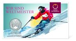 Pièce de monnaie 5 euro Autriche 2025 argent BU – Championne du monde de ski