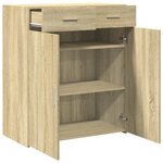 vidaXL Buffet chêne sonoma 80x42 5x93 cm bois d'ingénierie