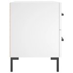 vidaXL Table de chevet blanc 40x35x47 5 cm bois d’ingénierie