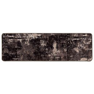 vidaXL Coureur de Tapis MARSA Noir 100 x 450 cm Polyester et PVC