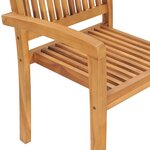 vidaXL Chaises de jardin lot de 2 et coussins vert Bois de teck massif