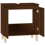 vidaXL Meuble d'évier chêne marron 58x33x60 cm bois d'ingénierie