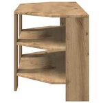 vidaXL MeubleTVd'Angle Chêne artisanal 102x40 5x45cm Bois d'ingénierie