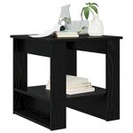 vidaXL Table basse Chêne noir 51 x 50 x 50 cm Bois d'ingénierie