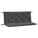 vidaXL Coussins de banc de jardin lot de 2 anthracite mélangé tissu