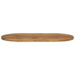 vidaXL Dessus de table 140x60x2 5 cm ovale bois massif de manguier