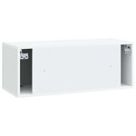 vidaXL Meuble TV mural Blanc 78 5 x 31 x 30 cm Bois d'ingénierie