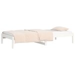 vidaXL Lit de jour sans matelas blanc 90x200 cm bois de pin massif