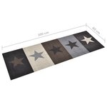 vidaXL Tapis de cuisine lavable Étoiles 60x300 cm