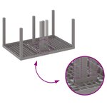 vidaXL Ensemble de Salle à Manger de Jardin 7 Pièces avec Coussins Gris Clair