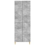 vidaXL Ensemble de Meubles 2 Pièces Gris béton Bois d'ingénierie