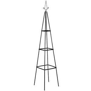 Support arceau pour plante - suan - 3 étages - dimensions : 137 x 38 x 243 cm