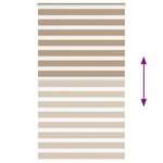 vidaXL Store zèbre marron sable largeur du tissu 125 9 cm polyester