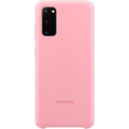 Coque silicone s20 rose