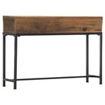 vidaXL Table console 120x30x80 cm bois de récupération massif
