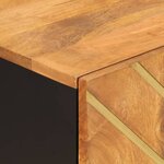 vidaXL Armoire latérale marron et noir 40x33 5x75 cm bois de manguier