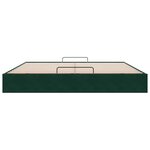 vidaXL Cadre de lit ottoman sans matelas vert foncé 200x200 cm velours