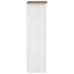 vidaXL Garde-robe Blanc 80x50x171 5 cm Pin massif Assortiment Panama