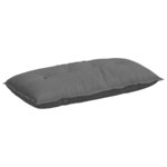 vidaXL Coussin de Dos Gris foncé 100 x 50 cm Tissu en microfibre