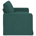 vidaXL Canapé Vert foncé 182 x 80 x 82 cm tissu