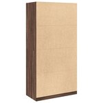 vidaXL Garde-robe chêne marron 100x50x200 cm bois d'ingénierie