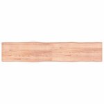 vidaXL Dessus de table bois massif traité bordure assortie