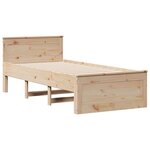 vidaXL Lit bibliothèque sans matelas 90x200 cm bois de pin massif