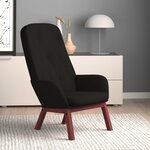 vidaXL Chaise de relaxation Noir Velours