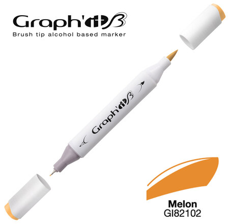 Marqueur manga à l'alcool Graph'it Brush 2102 Melon