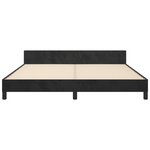 vidaXL Cadre de lit sans matelas noir velours