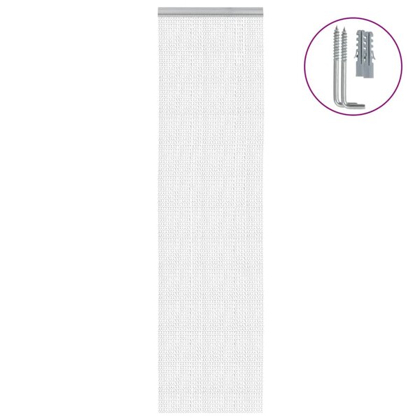 vidaXL Moustiquaire de porte à chaîne 56x186 cm aluminium