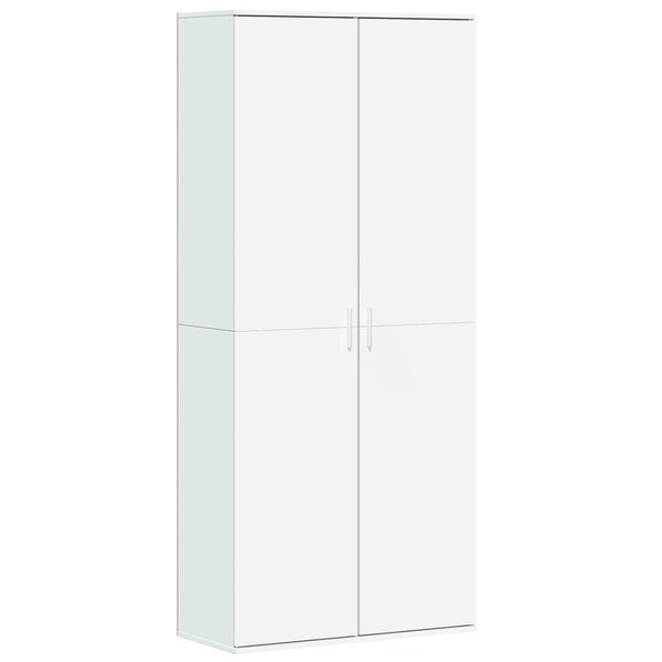 vidaXL Buffet haut blanc 80x35x180 cm bois d'ingénierie
