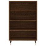 vidaXL Buffet haut chêne marron 57x35x90 cm bois d'ingénierie