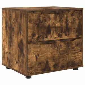 vidaXL Armoire de rangement Chêne fumé 60 x 48 x 57 cm