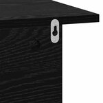 vidaXL Table de chevet Chêne noir 40 x 30 x 25 cm Bois d'ingénierie