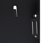 vidaXL Boîte à clés avec panneau magnétique Noir 35x35x5 5 cm