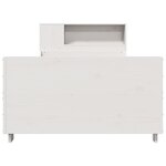 vidaXL Cadre de lit sans matelas blanc 90x200 cm bois de pin massif
