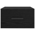 vidaXL Cabinet de chevet Chêne noir 35 x 35 x 20 cm Bois d'ingénierie