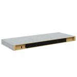 vidaXL Étagère murale flottante gris béton 60x23 5x3 8 cm MDF