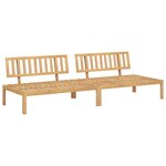 vidaXL Canapés centraux palette de jardin 2 Pièces bois massif d'acacia