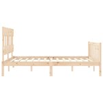 vidaXL Cadre de lit sans matelas bois de pin massif