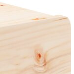 vidaXL Table de chevet Marron 44 x 32 5 x 40 cm Bois massif en pin