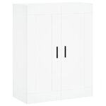 vidaXL Buffet haut Blanc 69 5x34x180 cm Bois d'ingénierie